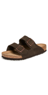 BIRKENSTOCK ARIZONA SOFT FOOTBED SANDALS MOCHA