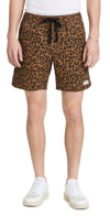 Banks Journal Wilder Elastic Boardshorts In Camel