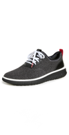 Cole Haan Generation Zerogrand Stitchlite Sneaker In Grey/ Black Knit/ Black