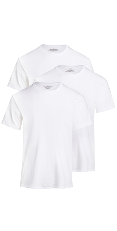 Calvin Klein Underwear Cotton Classics Crew Tees 3 Pack In White