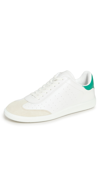 Isabel Marant 20mm Beth Leather Strap Sneakers In Green