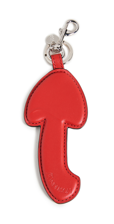 Jw Anderson Mushroom Key Ring In Red