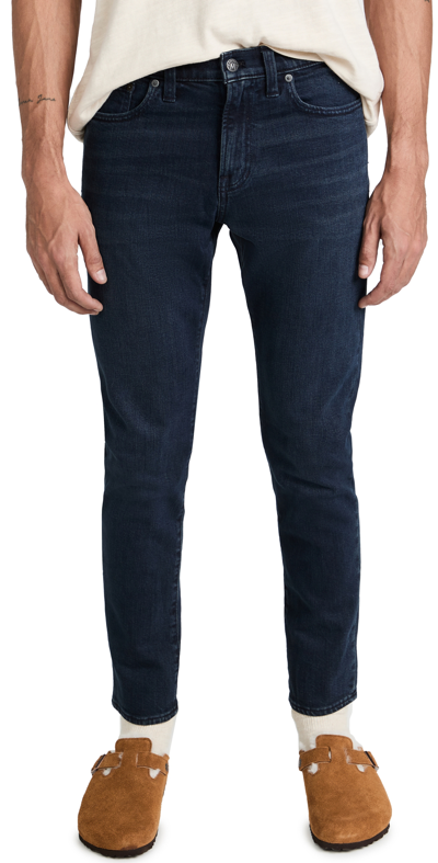 Madewell Athletic Slim Jeans In Waites In Chapman Wash