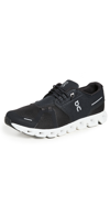 ON CLOUD 5 SNEAKERS BLACK/WHITE