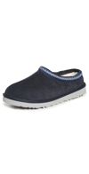 Ugg Men's Tasman Shearling Suede Mule Slipper In True Navy