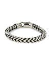 JEAN CLAUDE MEN'S STAINLESS STEEL FOXTAIL CHAIN BRACELET