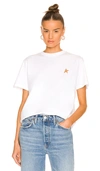Golden Goose Star Collection Logo Cotton Jersey Graphic Tee In White