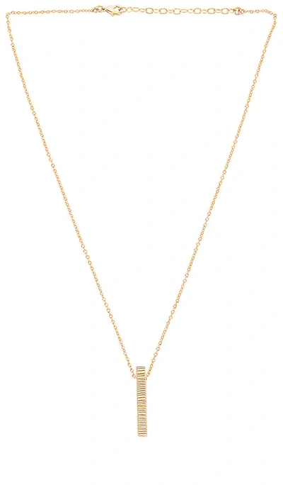 Soko Meta Bar Pendant Necklace In Gold