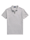 Polo Ralph Lauren Slim-fit Stretch Quarter-zip Polo Shirt In Andover Heather