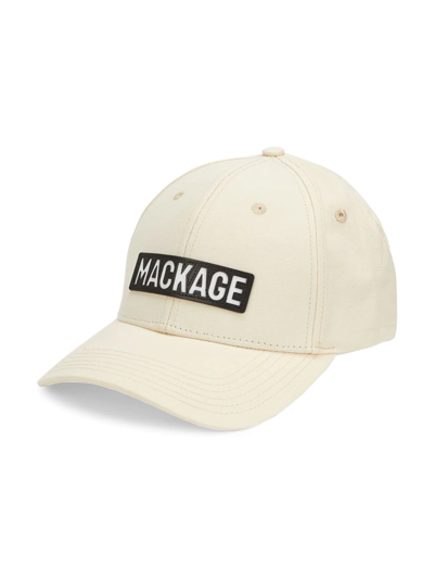 Mackage Snapback Baseball Hat In Cream