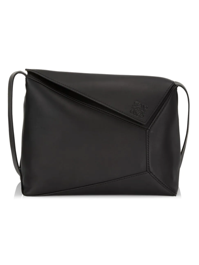 Loewe Puzzle Hobo Large Bag In Black ModeSens