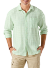 Tommy Bahama Ventana Plaid Linen Shirt In Spring Lime