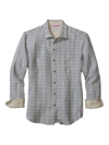 Tommy Bahama Ventana Plaid Linen Shirt In Carbon Grey