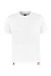 Thom Browne Jersey Relaxed Side Slit Tee Clothing In White