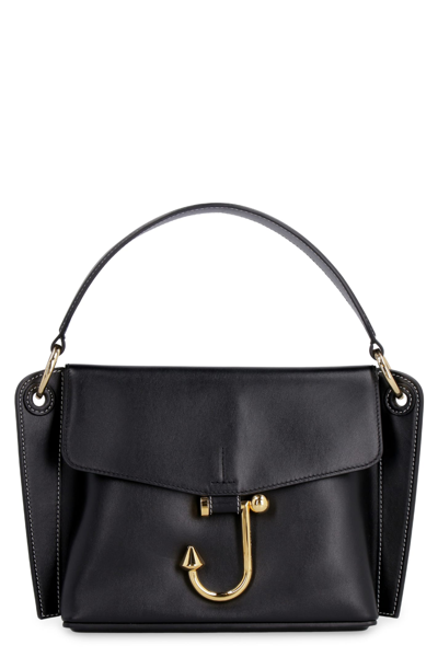 Jw Anderson Hoist Leather Handbag In Black