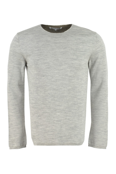 Comme Des Garçons Shirt Long Sleeve Crew-neck Sweater In Grey