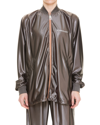 Khrisjoy Satin Tracksuit Jacket In Grey