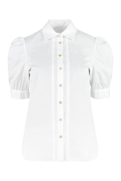 Barba Napoli Cotton Poplin Shirt In White