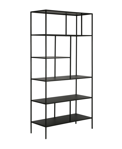 Hudson & Canal Winthrop 36" Wide Bookcase In Blackened Bronze