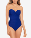 Miraclesuit Rock Solid Madrid One Piece Swimsuit Women's Swimsuit In Blue