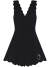 Marysia Venus Scalloped-edge Dress In Black
