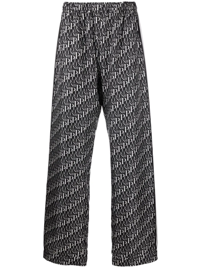 Philipp Plein Logo-print Pijama Trousers In Black