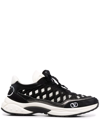 Valentino Black Ready Go Runner Low Sneakers In Black