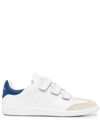 ISABEL MARANT TOUCH-STRAP LEATHER SNEAKERS