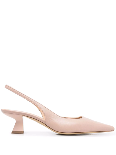 Roberto Festa Slingback Pointed Pumps In Pink