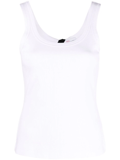 Red Valentino Redvalentino Bow Detailed Scoop Neck Tank Top In Bianco