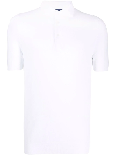 Lardini Spread-collar Polo Shirt In White