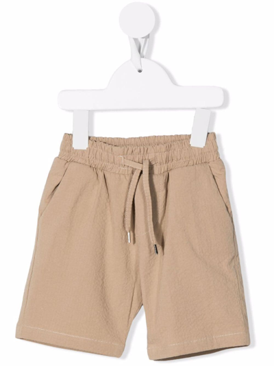 Cesare Paciotti 4us Babies' Drawstring-waist Shorts In Neutrals