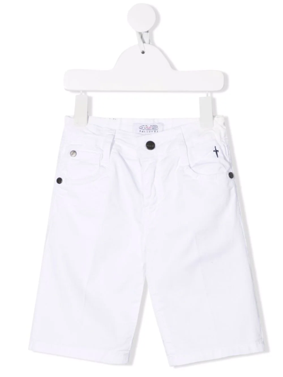 Cesare Paciotti 4us Kids' P48-print Shorts In White