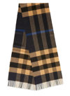 BURBERRY BURBERRY CHECKED FRAYED EDGE SCARF