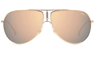 Carrera Rose Gold Multilayer Aviator Unisex Sunglasses Gipsy65 0ddb 64 In Brown,gold Tone,pink,rose Gold Tone