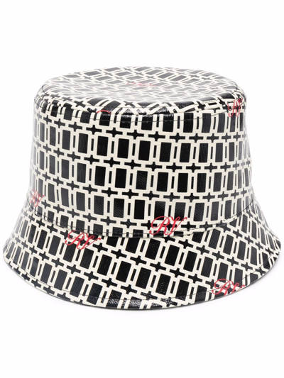 Roger Vivier Grand Vivier Coated Canvas Bucket Hat In Multi-colored