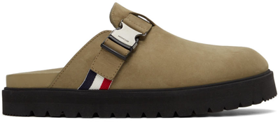 Moncler Mon Mule Slide Shoes In Neutrals