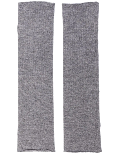 Lisa Yang Aspen Cashmere Fingerless Gloves In Grey