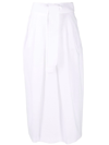 FABIANA FILIPPI BELTED COTTON MIDI SKIRT