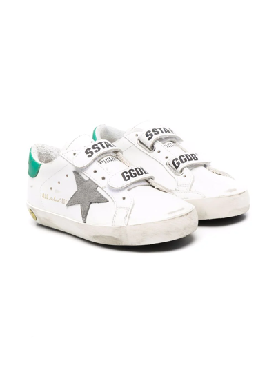 Golden Goose Kids' Superstar Touch-strap Trainers In White