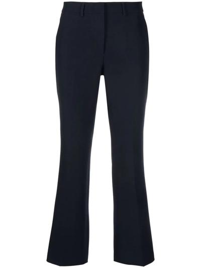 Seventy Cropped Tailored Trousers In Blue