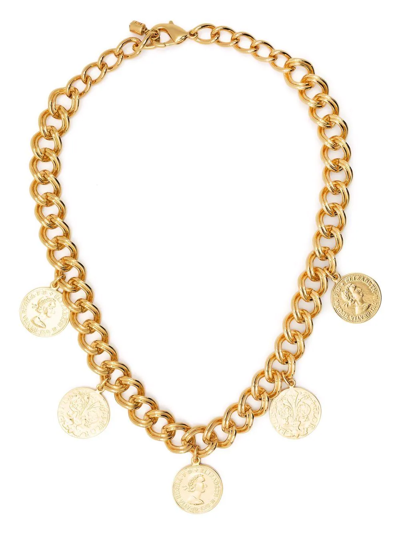 Federica Tosi Elizabeth Medallion Necklace In Metallic