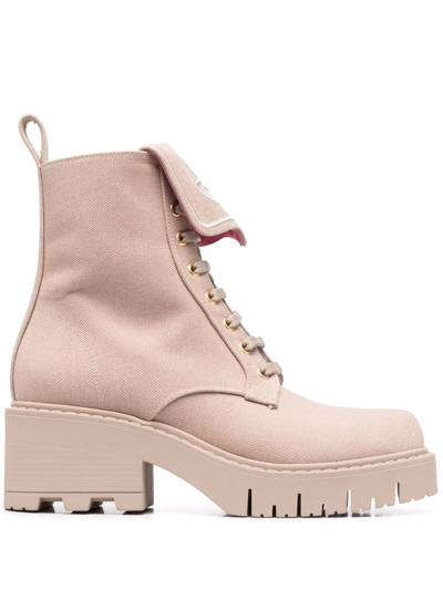 Chiara Ferragni Eyelike-embroidered Denim Boots In Neutrals