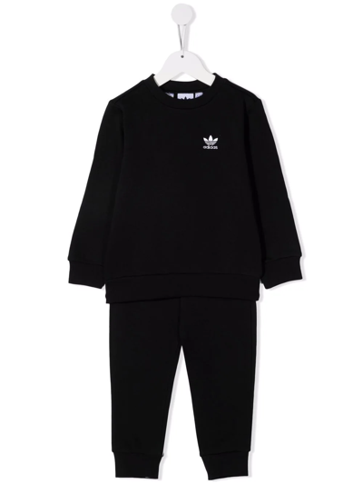 Adidas Originals Kids' Adicolor Fleece Sweat Suit In Black