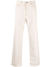 Apc Wide-fit Straight Leg Jeans In Nude