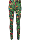 La Doublej Floral-print Stretch-jersey Leggings In Night Garden