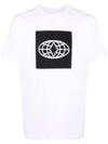 MARCELO BURLON COUNTY OF MILAN GLOBE-PRINT ORGANIC COTTON T-SHIRT