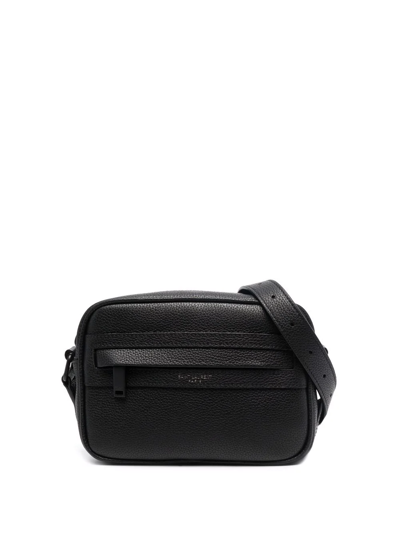 Saint Laurent Grained Leather Shoulder Bag In Schwarz