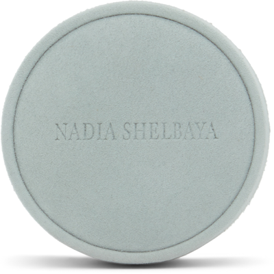 Nadia Shelbaya Green Suede Ring Jewelry Case In 18