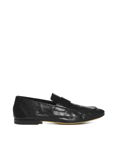 Officine Creative Airto 001 Leather Loafers In Black